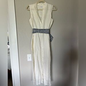 Beau & Ro ivory midi dress
